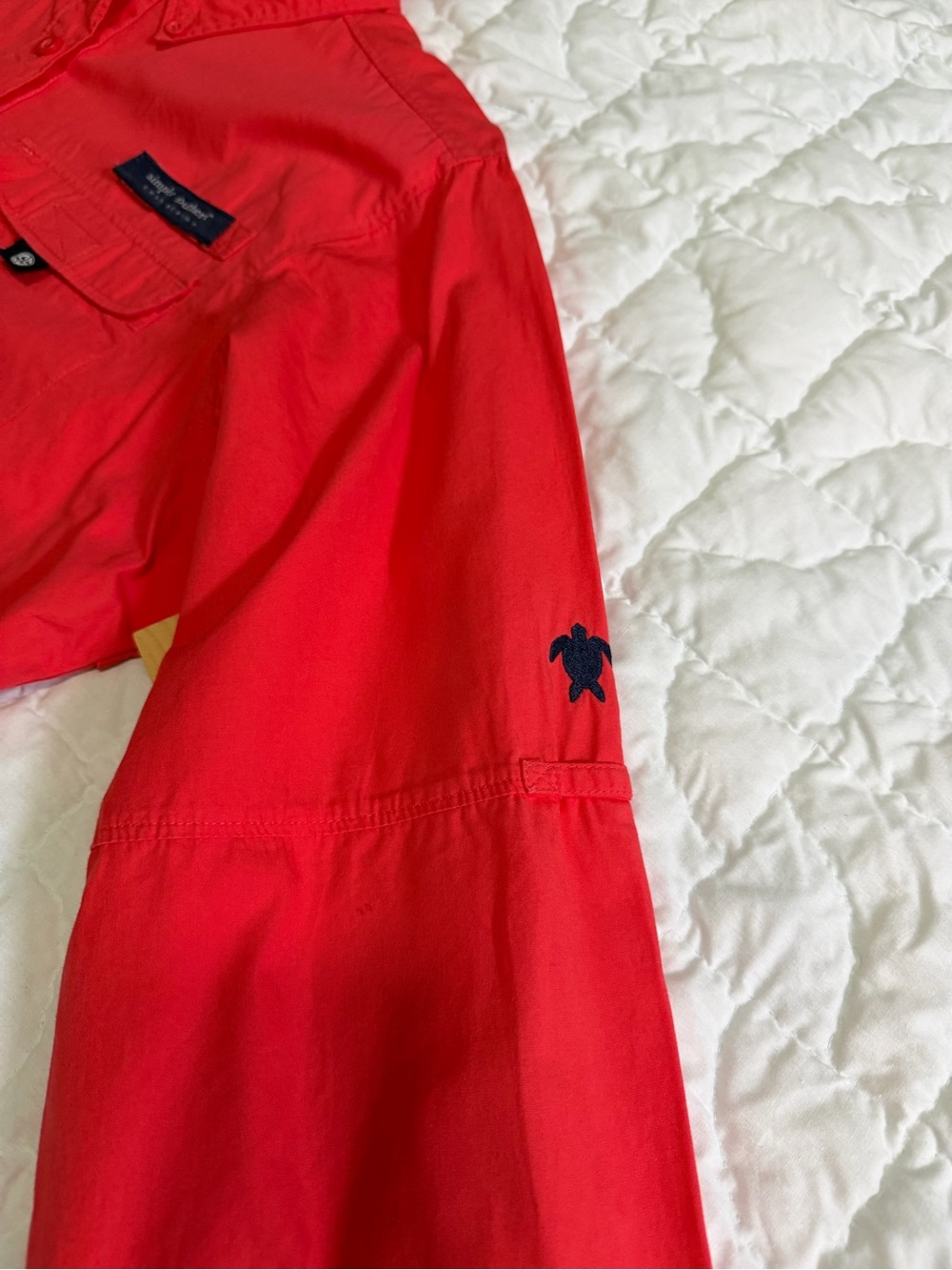 Simply Southern Bright Pink Lightweight Button-Up Shirt - Picture 7 of 11